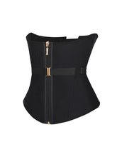 Luxury U-Shape Breast Support Waist Cincher with Gold Zipper – Double Compression Tummy Control Shapewear